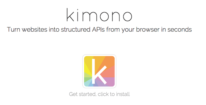 Kimono api